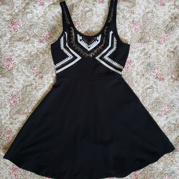 Express Ponte-Like Sequin Dress - Picture 1 of 4